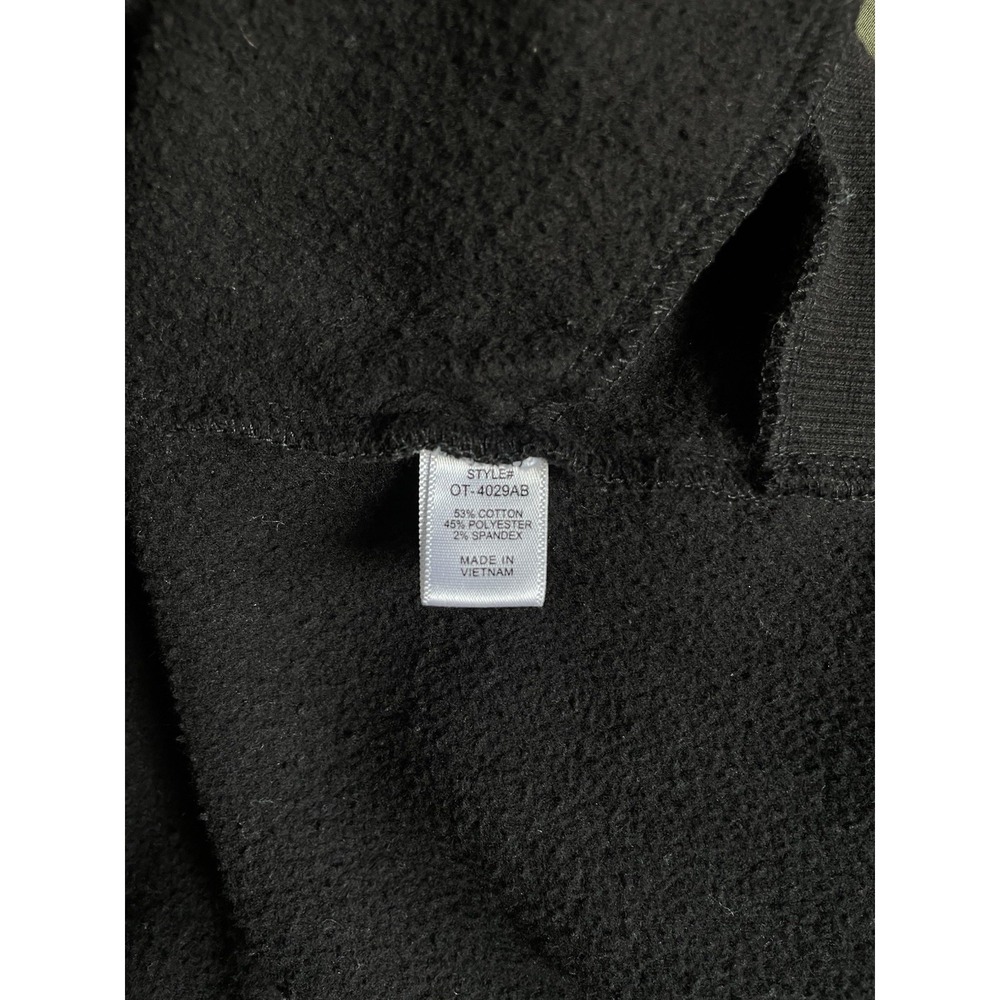 ZENANA XL Sweatshirt Black w/ White Star Print Fleece Pullover Crew Neck Pockets - Picture 6 of 7